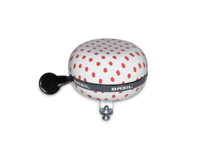 ZVONČEK Basil BIG BELL POLKADOT-BIELA / ČERVENÉ BODKY