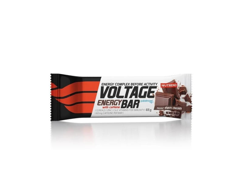 NUTREND VOLTAGE ENERGY CAKE WITH CAFFEINE - horká čokoláda, 65 g